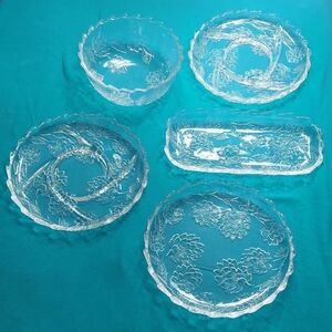 5pc Vintage Glassware